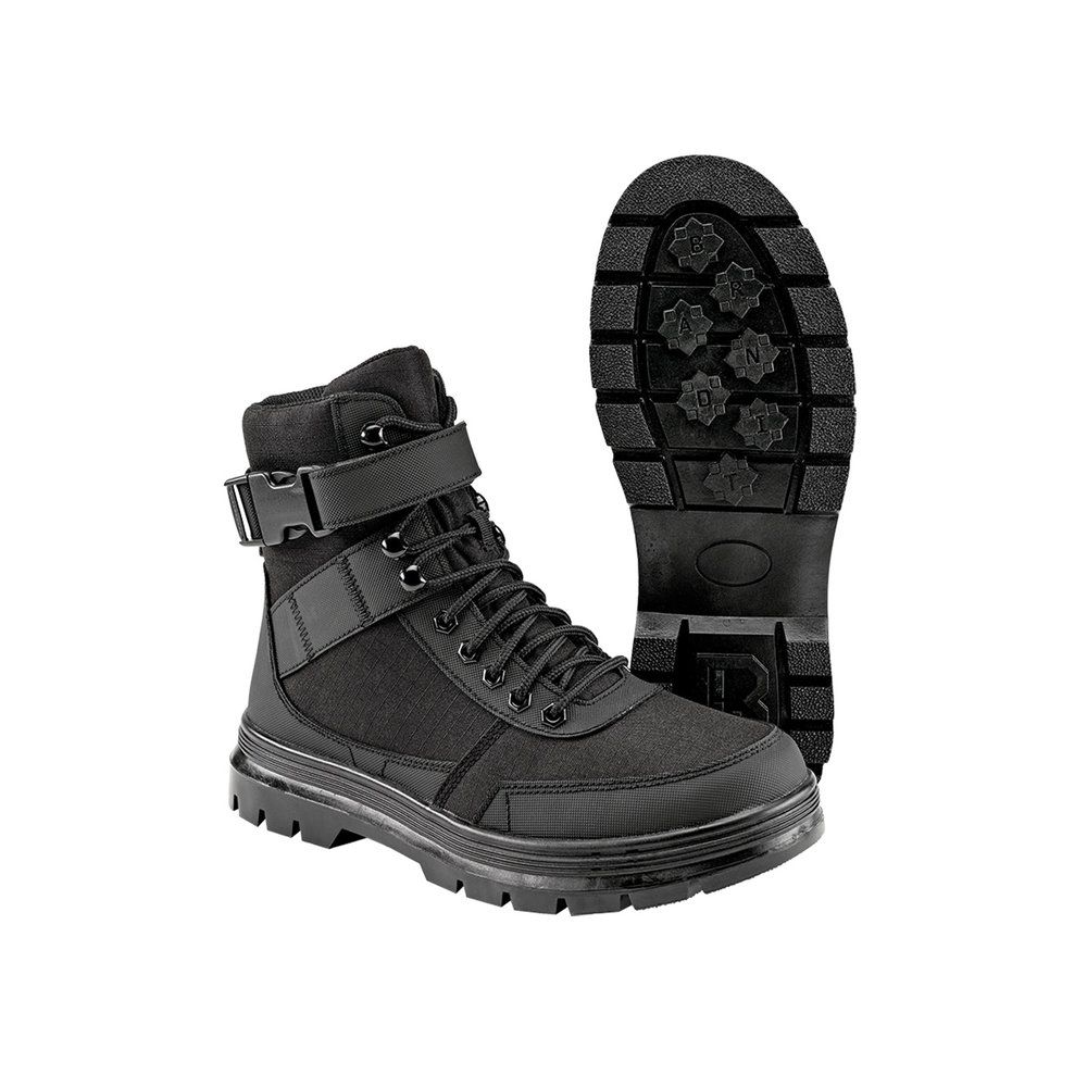 Brandit - Tactical Boot Buckle 8 Eye Lace up boot - Black